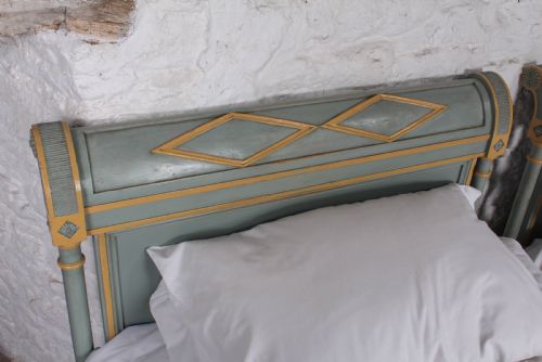 fig 3. Matching pair of painted French Directoire single beds