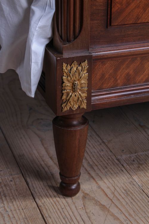 fig 2. King size French mahogany bed with matching bedsides