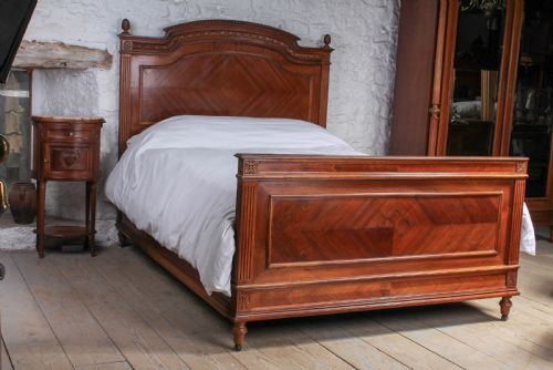 Lovely Walnut Empire Style King Size Bed