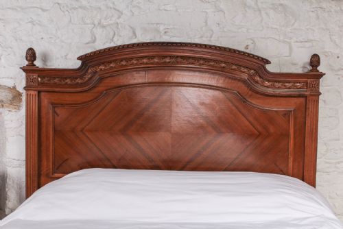 fig 2. Lovely walnut Empire style king size bed
