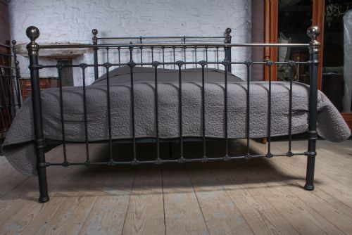 fig 2. Handsome super king size 6Ft classic Victorian brass and iron bed