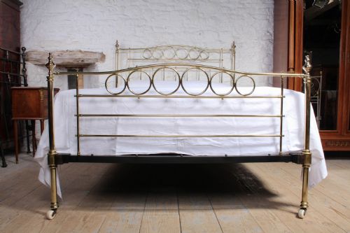 fig 3. Elegant simple Winfield all brass king size bed