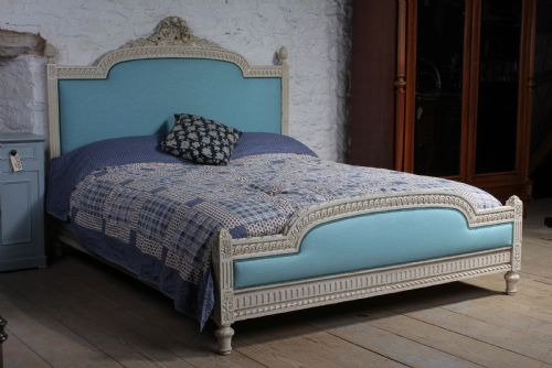 European King Size Newly Upholstered Low End Bed