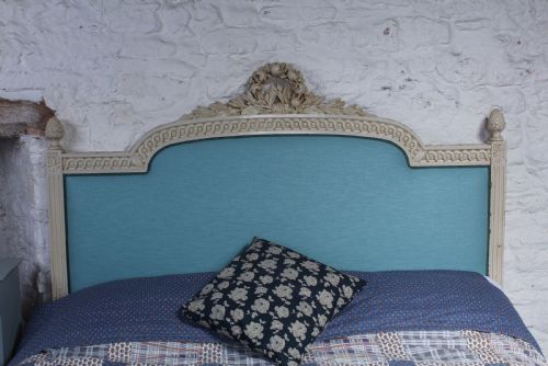 fig 2. European king size newly upholstered low end bed