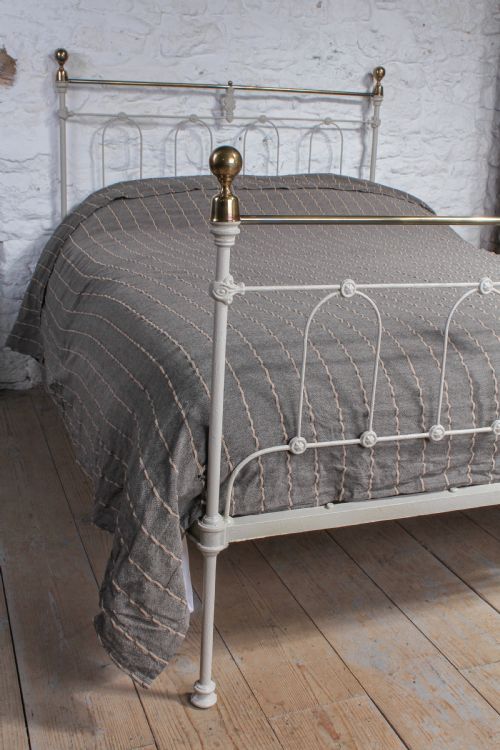 fig 1. Unusual and individual Victorian brass and iron double bed