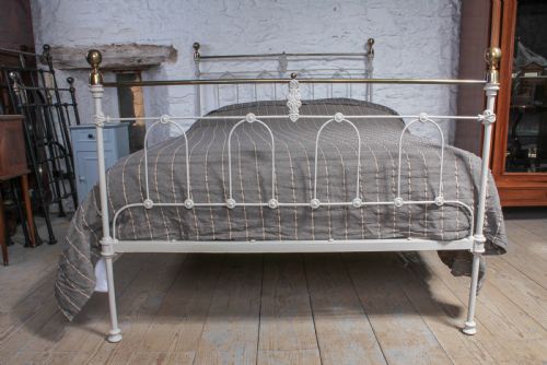 fig 2. Unusual and individual Victorian brass and iron double bed