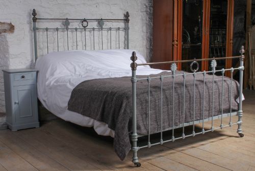 King Size Classic Victorian French Brass and Iron Bed