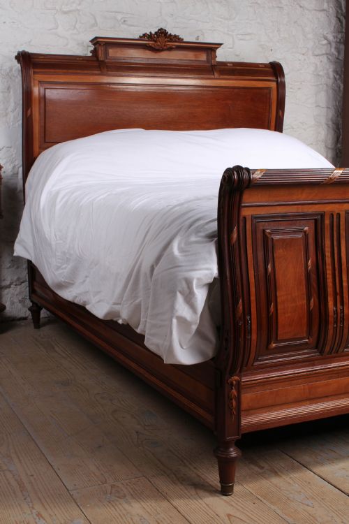 fig 1. Exceptional quality French king size bed and bedside 