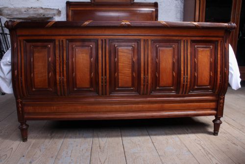 fig 3. Exceptional quality French king size bed and bedside 