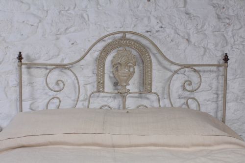 fig 1. Very lovely Forged iron no end double bed