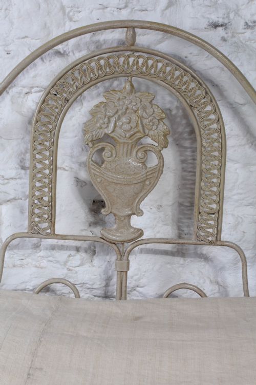 fig 3. Very lovely Forged iron no end double bed
