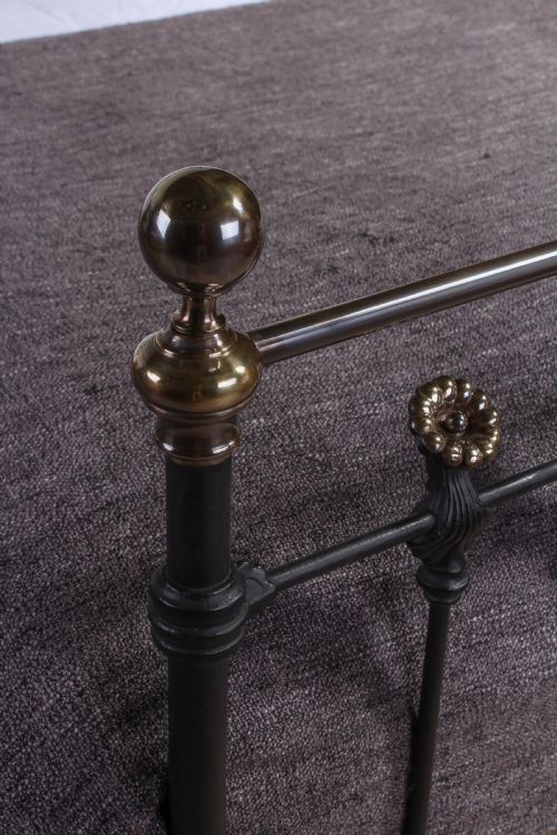 fig 1. Very individual and rare king size brass and iron bed