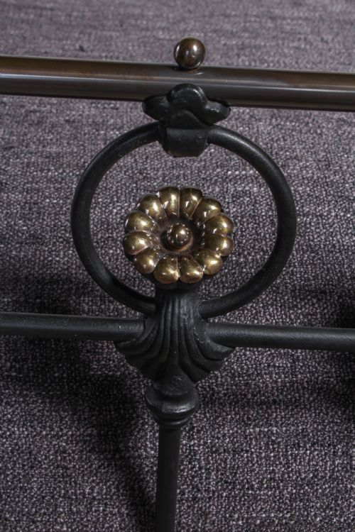 fig 3. Very individual and rare king size brass and iron bed