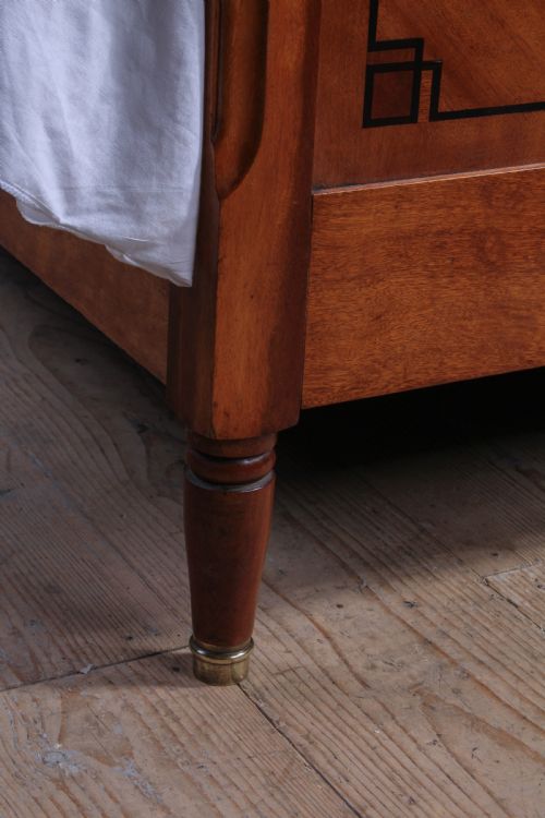 fig 5. Art Deco De Coene Freres king size bed and matching bedisdes