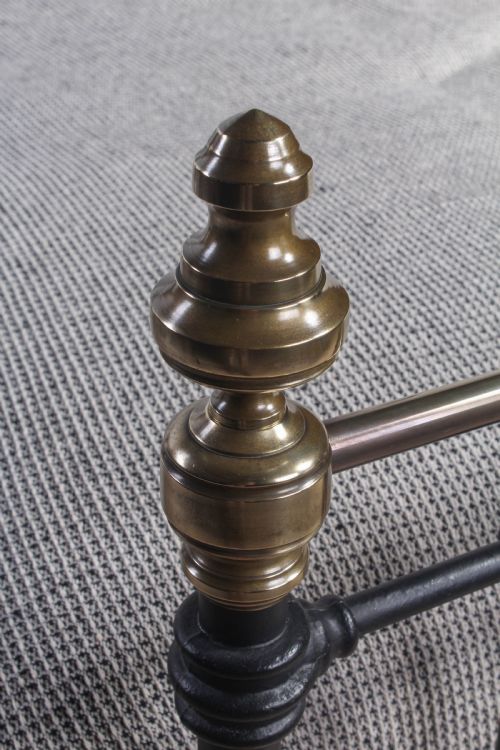fig 1. Classic Victorian French 5Ft king size brass and iron bed