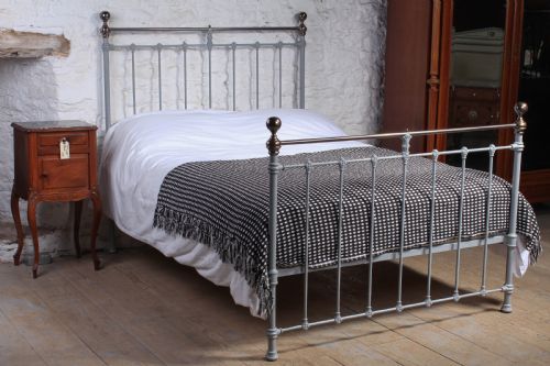 Classic Victorian Double Brass and Iron Bed