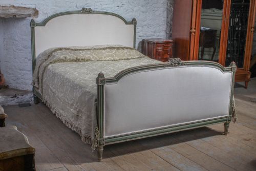 Elegant  French King Size Upholstered Bed