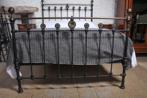 fig 2. Very nice Victorian brass and iron double bed