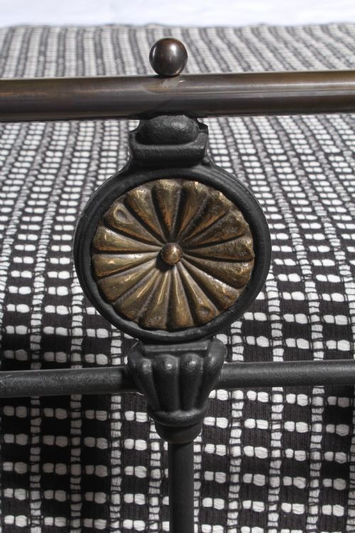 fig 3. Very nice Victorian brass and iron double bed