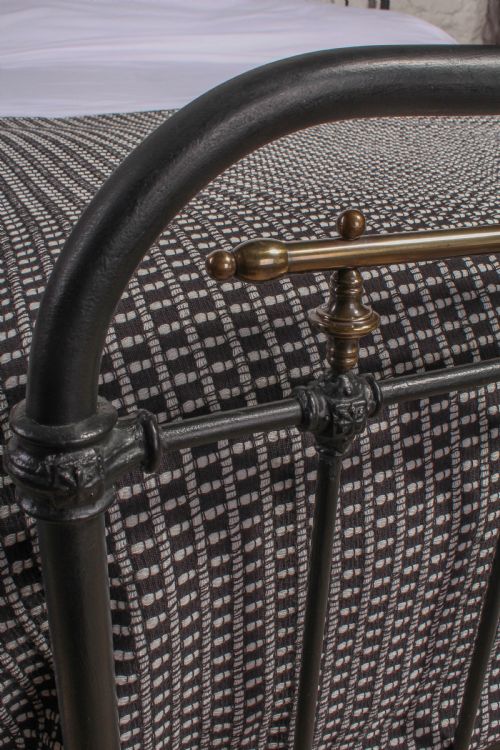 fig 1. Lovely simple king size French iron bed 