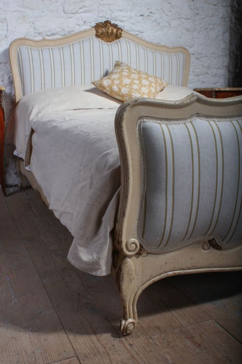 fig 3. Lovely gilded frame newly upholstered double bed