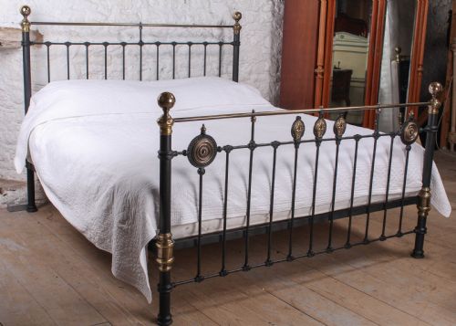 Classic Victorian 6ft Super King Size Brass and Iron Bed