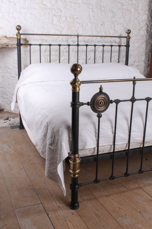 fig 1. Classic Victorian 6Ft super king size brass and iron bed