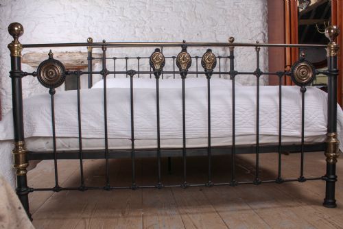fig 2. Classic Victorian 6Ft super king size brass and iron bed
