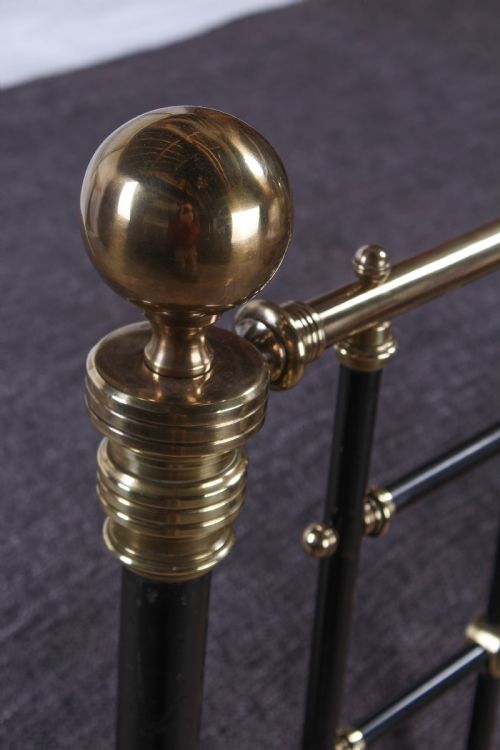 fig 4. Handsome Victorian king size half tester bed