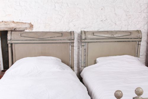 fig 1. Pair of Fench Directoire syle single beds