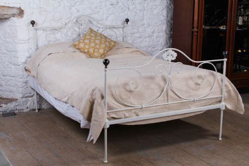Pretty Forged Iron Double Bed