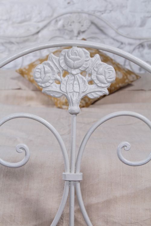 fig 2. Pretty forged iron double bed
