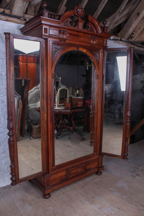 Beautiful Three Mirror in One Armoire