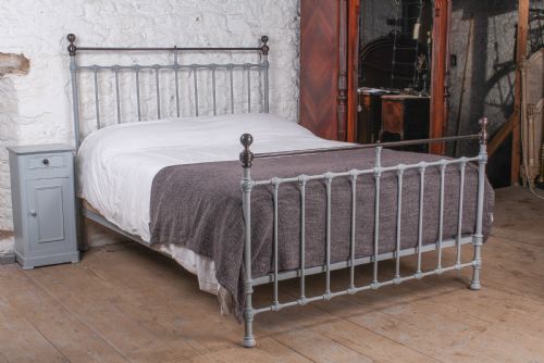 Classic Victorian French King Size Brass and Iron Bed