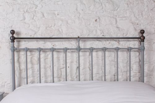 fig 2. Classic Victorian French king size brass and iron bed