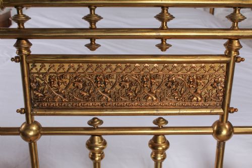 fig 2. Spectacular Victorian king size brass bed