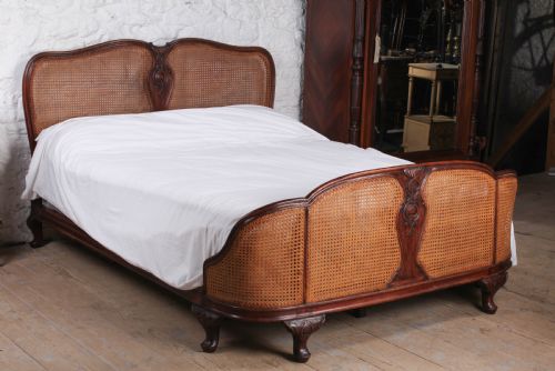 Striking Bergere Caned Corbeille King Size Bed