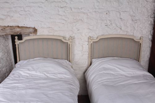 fig 2. Lovely pair of matching French upholstered single beds