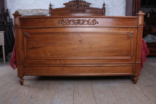 fig 2. Very nice solid walnut French king size bed