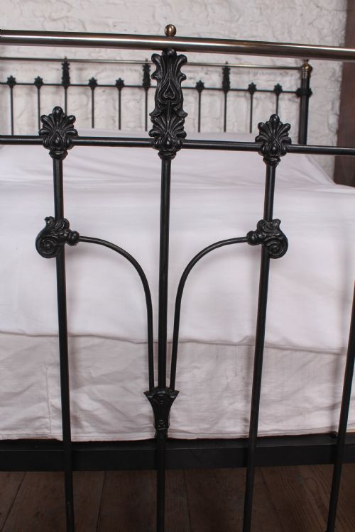 fig 2. Handsome classic Victorian super king size black and brass bed