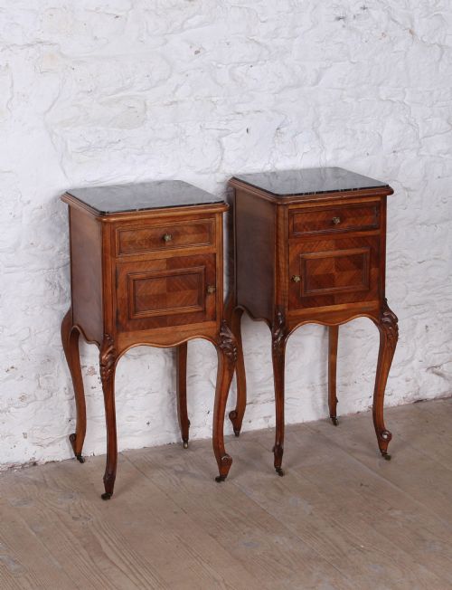 Very Nice Pair of Louis X Style Bedsides