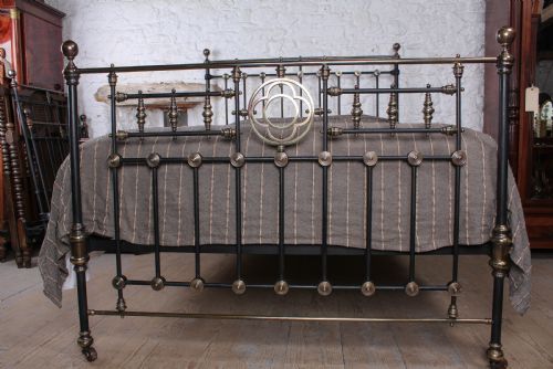 fig 1. Truly handsome classic Victorian brass and iron