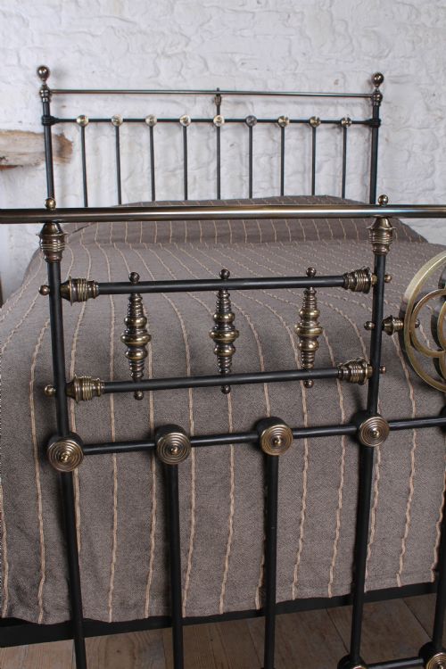 fig 2. Truly handsome classic Victorian brass and iron