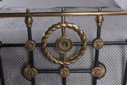 fig 2. Quality super king size classic Victorian brass and iron bed