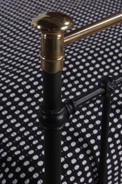 fig 2. Handsome classic Victorian  brass and iron king size bed 