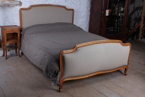 Newly Upholstered Louis Xv Style King Size Bed
