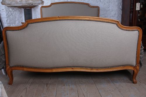 fig 2. Newly upholstered Louis XV style king size bed