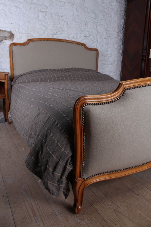 fig 3. Newly upholstered Louis XV style king size bed