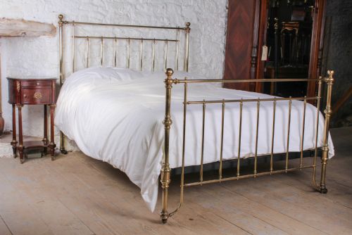 Beautiful Elegant Victorian  King Size All Brass Bed
