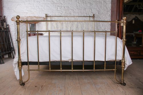 fig 1. Beautiful elegant Victorian  king size all brass bed